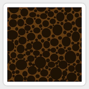 brown bubbles Sticker